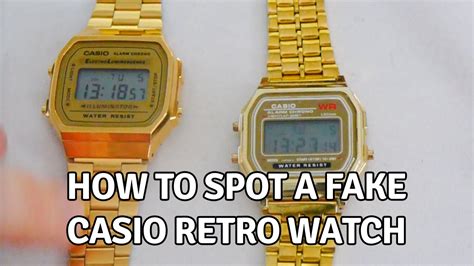 how to spot a fake casio gold watch|casio watch authenticity check.